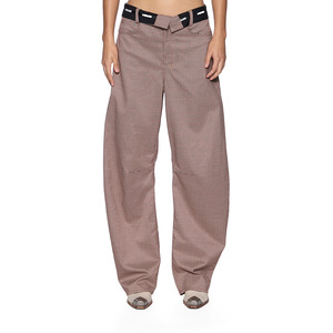 Pants: Barrel Trouser - Flip Houndstooth