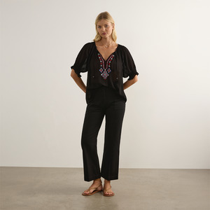 Auguste The Label: Paxton Embroidered Blouse