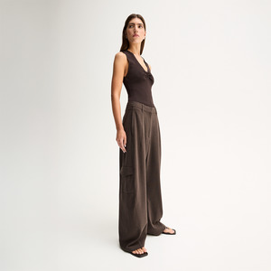 Lindsay Knit Top - Chocolate