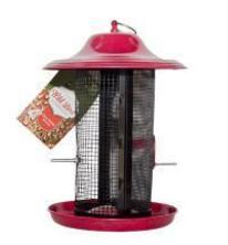 Products: Dual wild bird feeder - red rock - seed and feed