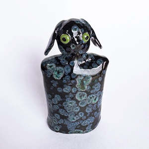 Christmas 2025: Little Black Crystal Dog #7 by Mark Rayner