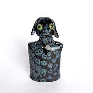 Christmas 2025: Little Black Crystal Dog #4 by Mark Rayner