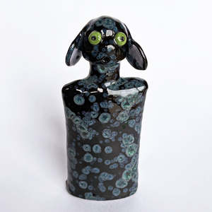 Christmas 2025: Little Black Crystal Dog #3 by Mark Rayner