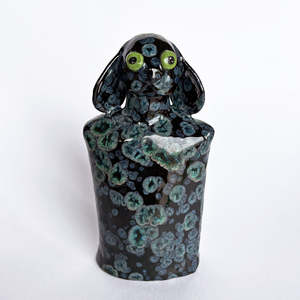 Christmas 2025: Little Black Crystal Dog #2 by Mark Rayner