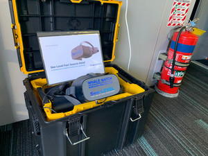 Products: Custom case for multiple headsets including charging seasick.com