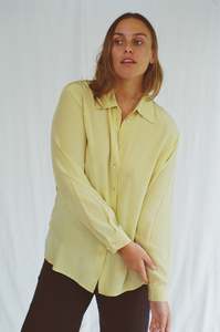 Vintage: Silk Shirt - Medium