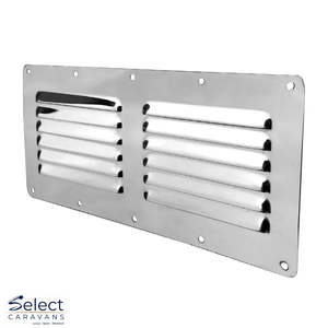 Stainless Steel Louvre Air Vent 230mm x 115mm - Caravan & Boat
