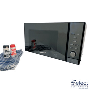 Sphere Compact Microwave Oven for Caravan & RV – Mirror Finish | NZ
