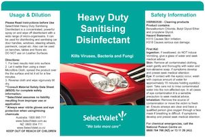 Products: Heavy Duty Sanitizing Disinfectant