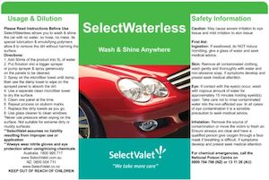 SelectWaterless- Car Wash without hose