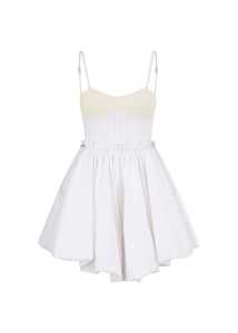 Womens Clothing: The Attico // Mini Dress Cotton Popeline Stretch / White