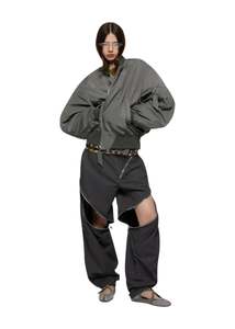 The Attico // Nylon Bomber / Grey