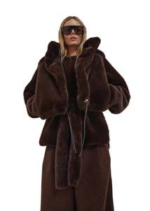 Jackets Coats: DARKPARK // Hunter Faux Fur Jacket / Dark Brown
