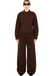 Haikure // Lee Top Soft Ecru / Chocolate