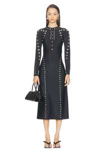 Coperni: Coperni // Knitted Snap Dress / Black