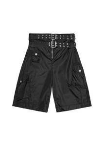 Halloween: GANNI // Duchesse Nylon Pocket Shorts / Black
