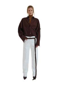 DARKPARK // Carla Oversize Popeline Shirt / Brown