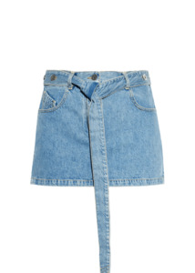 Denim: The Attico // Mini Skirt Washed Denim / Sky Blue