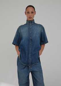 Denim: DARKPARK // Roberta Tencel Denim Collar Shirt / Slate Vintage