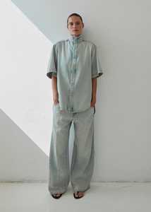 DARKPARK // Iris Paper Bag Tencel Denim / Bluesh White