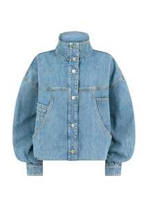 Jackets Coats: The Attico // Bomber Washed Denim / Sky Blue