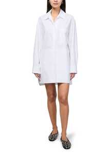 Womens Clothing: Courreges // Belted Shirting Dress / White
