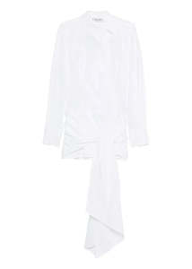 The Attico // Mini Dress Cotton Popeline Stretch / White