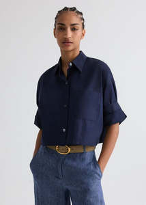 Womens Tops: TWP // Next Ex Shirt / Midnight