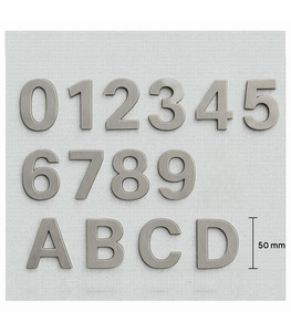 Products: 50mm Stainless Steel House Numbers Modern Letterboxes for NZ