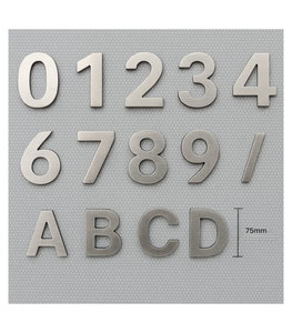 75mm Stainless Steel House Numbers Modern Letterboxes for NZ