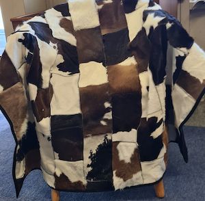 Products: Calfskin Throw - Selke NZ high quality handcrafted leather & fabric hats