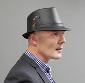 Products: Leather Trilby - Selke NZ high quality handcrafted leather & fabric hats