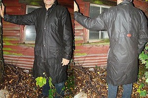 Oilskin Coat - Selke NZ high quality handcrafted leather & fabric hats