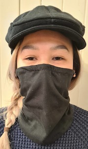 Products: Gaiter Face Mask - Selke NZ high quality handcrafted leather & fabric hats