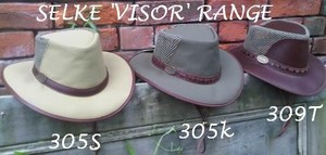 Products: Visor Airhead - Selke NZ high quality handcrafted leather & fabric hats