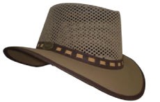 Khaki Summer - Selke NZ high quality handcrafted leather & fabric hats