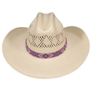 Products: Pink Aztec Beaded Hat Band