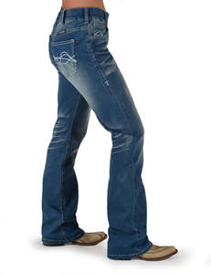 Products: Cowgirl Tuff Pull On Shattered Jeans