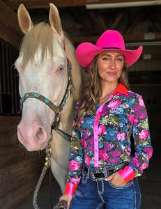 Cowgirl Tuff: Cowgirl Tuff Pink Floral Shirt