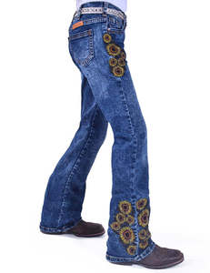 Kids Jeans And Clothing: Cowgirl Tuff Girls Sunflower Jeans