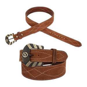 Mens Jeans And Clothing: Circle Y Men's Roughout Belt