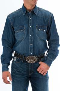 Mens Jeans And Clothing: Cinch Denim Shirt