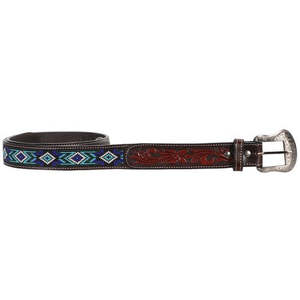 Mens Jeans And Clothing: Fort Worth Tooled & Beaded Belt