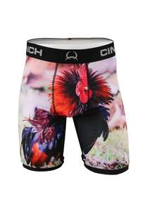 Mens Underwear: Rooster Print Briefs