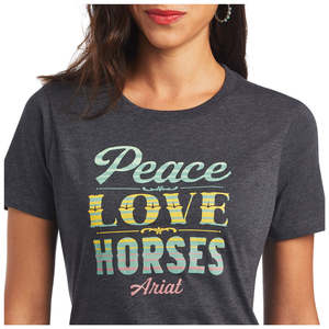 Black Friday Sale: Ariat Women's Peace Love Horses Tshirt