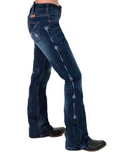 Products: Cowgirl Tuff Purple Arrows Jeans