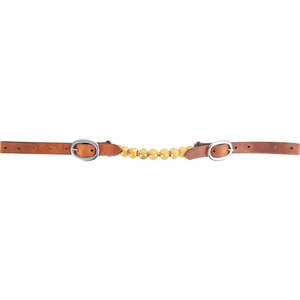 Horse Tack: Martin Brass Ball Curb Strap