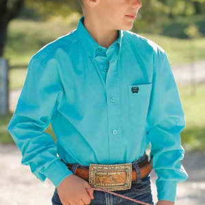 Cinch Boys Turquoise Shirt