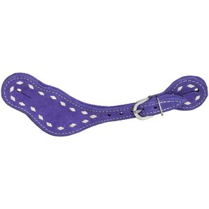 Suede Buckstitch Spur Straps