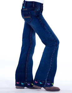 Cowgirl Tuff Girls Ride Fast Jeans